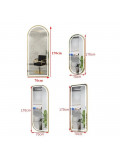 Зеркало для парикмахерской и салона красоты с фронтальной подсветкой в раме со скруглёнными углами Капри 004 в интернет-магазине зеркальной мастерской ЗЕРКАЛА-М фото 2 