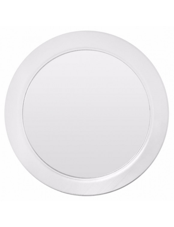 Зеркало круглое в белой раме Big window white в интернет-магазине зеркальной мастерской ЗЕРКАЛА-М фото
